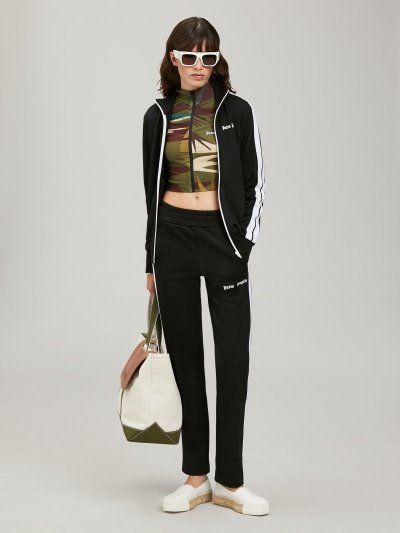 Palm Angels Tracking Pants Sportove Nohavice Damske Čierne Biele | SK-097509