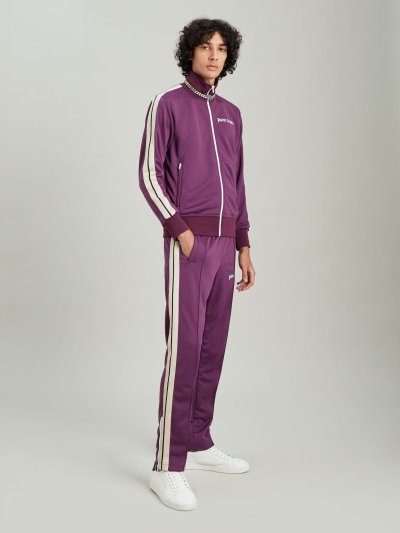 Palm Angels Tracking Pants Sportove Nohavice Panske Bordove Biele | SK-638309