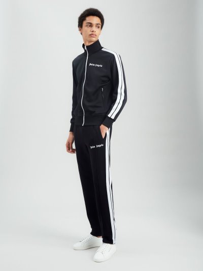 Palm Angels Tracking Pants Sportove Nohavice Panske Čierne Biele | SK-772088