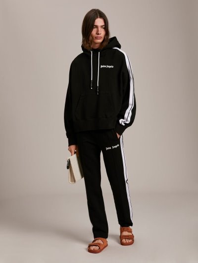 Palm Angels Tracking Pants Sportove Nohavice Panske Čierne Biele | SK-862417