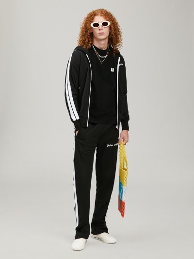 Palm Angels Tracking Pants Sportove Nohavice Panske Čierne Biele | SK-949444