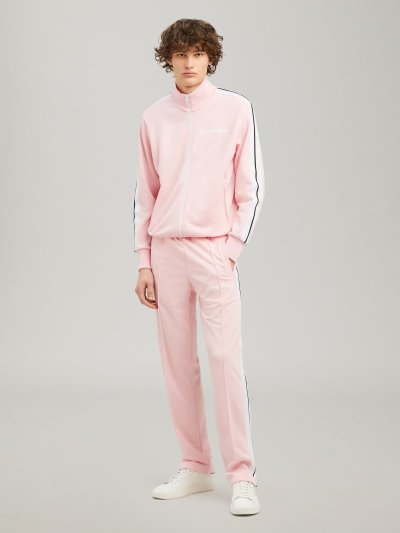 Palm Angels Tracking Pants Sportove Nohavice Panske Ruzove Biele | SK-986438