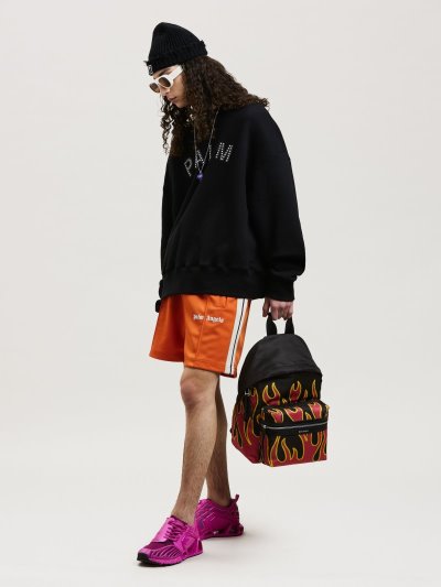 Palm Angels Tracking Shorts Sortky Panske Červené Biele | SK-156570