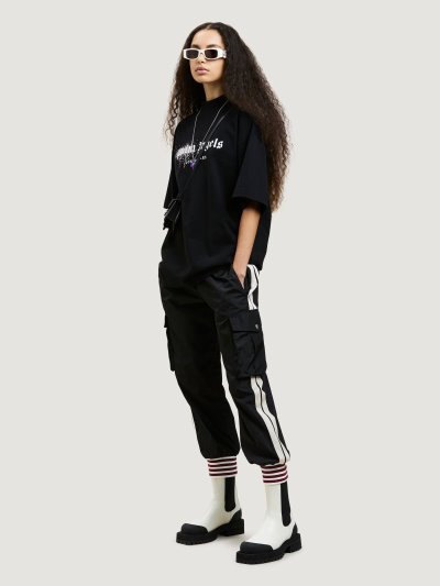Palm Angels Ultralight Cargo Pants Nohavice Damske Čierne Biele | SK-084075