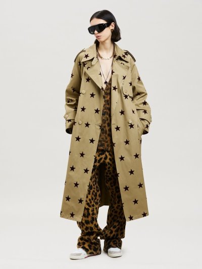 Palm Angels We Are Stars Trench Bundy Damske Hnede Bordove | SK-697516