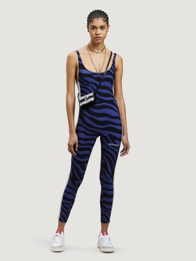 Palm Angels Zebra Print Tréningová Jumpsuit Kombinéza Damske Nachový Čierne | SK-824774